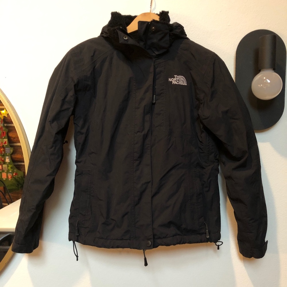 The North Face fleece lined rain jacket